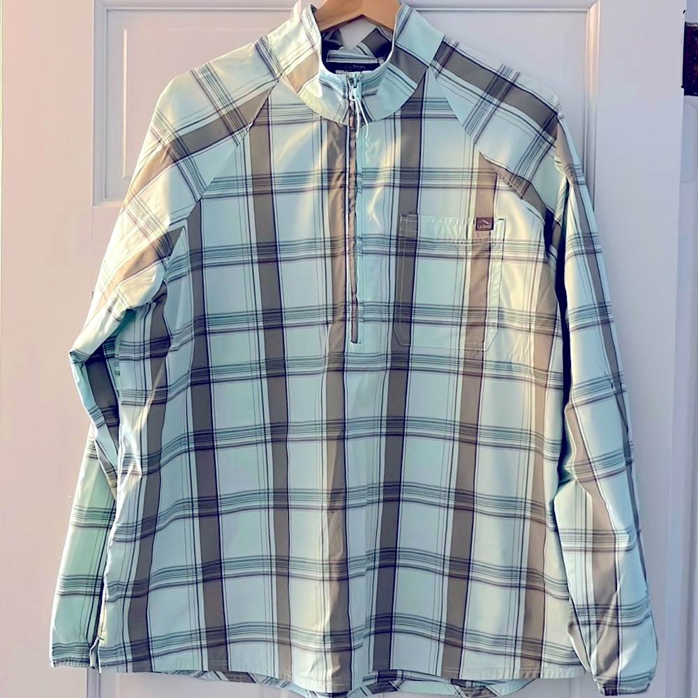 LLBean, Plaid, Women's Everyday SunSmart®, Quarter-Zip Pullover XL